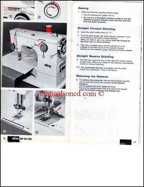 Free Elna Sewing Machine Manual